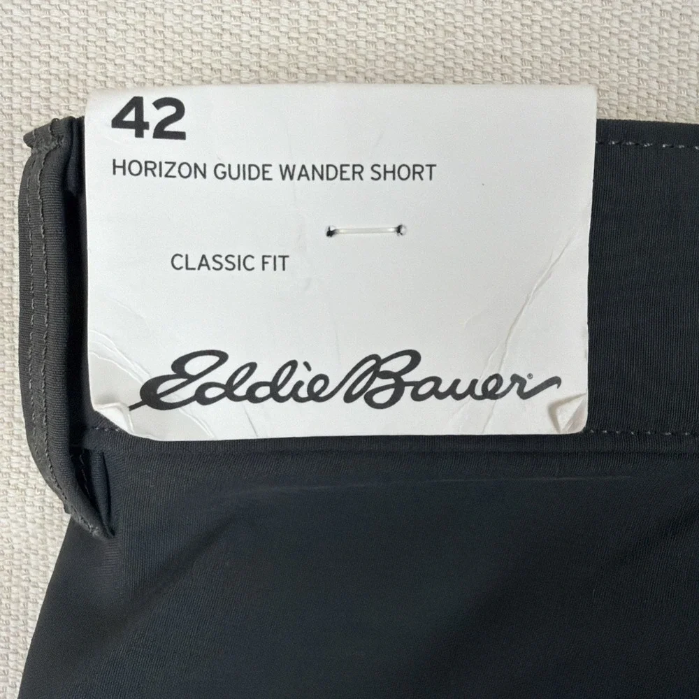 Eddie Bauer Horizon Guide Wander Hiking Shorts Mens 42 Gray NEW UPF 50 Casual
